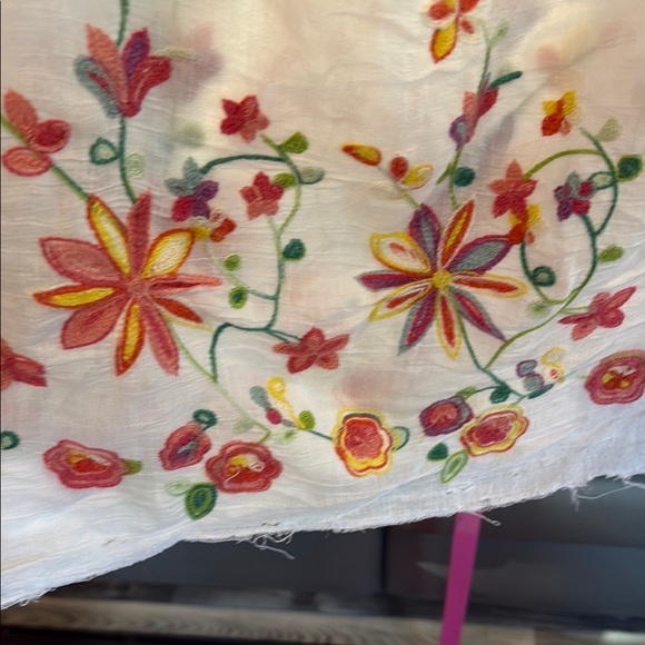 PerSeption Concept White 3/4 Sleeve Ruffled Blouse XL - Picture 4 of 6